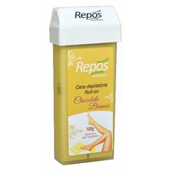 Cera Depilatoria Repos Roll-On Chocolate Branco 100G