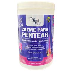 Creme para pentear reconstrução profunda 1KG - Vital Hair