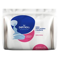 Cera Depilatória Em Blocos Depi Roll - Cera Quente Em Blocos Rosa - 500G