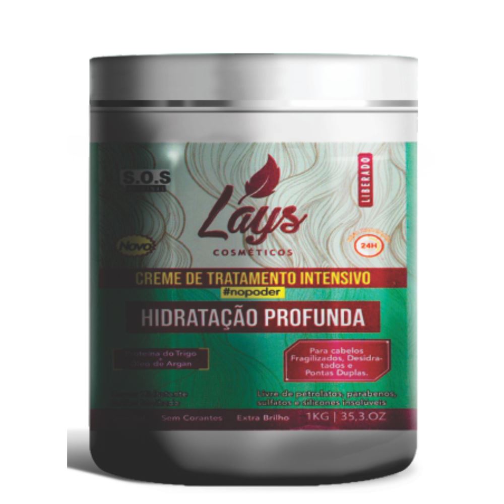 Creme de Tratamento Intensivo Lays Hidratação Profunda 1kg | Armazém ...