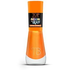 Esmalte Top Beauty Cintilante Neon My Crazy Nitro Orange C/6un