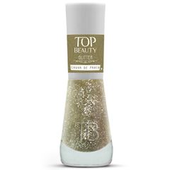 Esmaltetop Beauty Glitter Chuva De Prata 