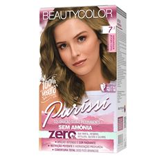 Coloração Beautycolor Sem Amônia Kit - 7.1 Louro Natural Acinzentado