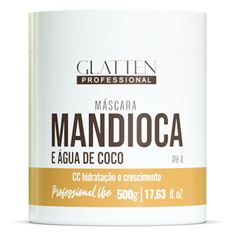 Glatten Máscara Mandioca E Água De Coco - 500G