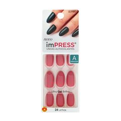 Unha Postiça Autocolante Impress Amendoada Quartz - Kiss New York