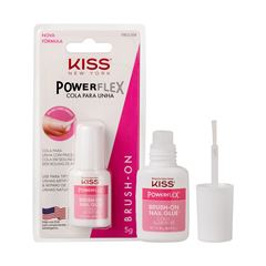 Cola Para Unha Postiça Brush-On Gel - Kiss New York