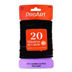 Elástico De Cabelo 3Mm 20 Unidades - Proart