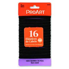 Elástico De Cabelo Reto 16 Unidades - Proart