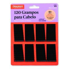 Grampo De Cabelo Preto N5 120 Unidades - Proart