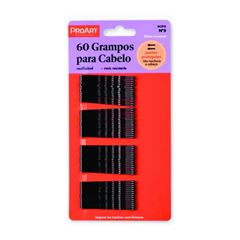 Grampo De Cabelo Preto N5 60 Unidades - Proart