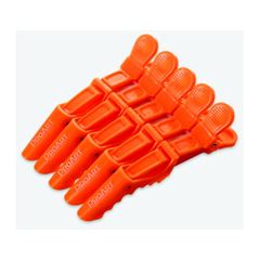 Clips Crocodilo Laranja Para Cabelo 5 Unidades - Proart
