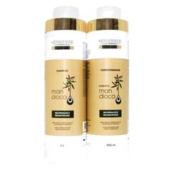 Kit Shampoo 1L + Condicionador 800ml Kerabrasil Mandioca