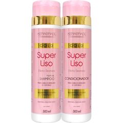 Kit Shampoo 300ml + Condicionador 270ml Kerabrasil Super Liso