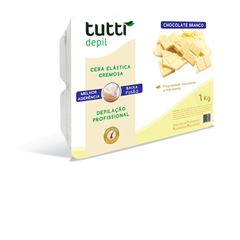 Cera Elástica Tutti Depilação Chocolate Branco 1kg