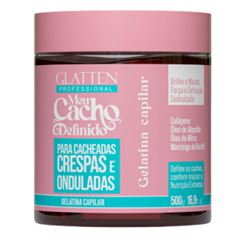 Gelatina Capilar Glatten Meu Cacho Definido 500g