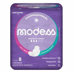 Absorvente Modess Suave C/Abas 8un