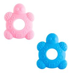 Kit Mordedor Pimpolho Animais Marinhos Amarelo/Pink/Rosa
