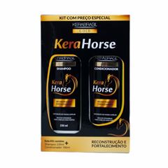 Kit Shampoo 230ml + Condicionador 190ml Kerabrasil Horse