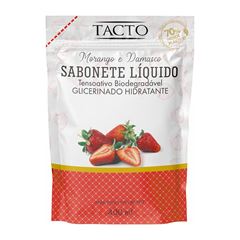 Sabonete Líquido Kerabrasil Sachê Morango e Damasco 400ml