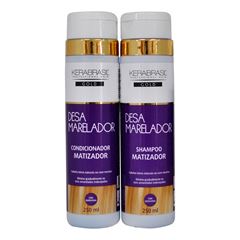 Kit Shampoo 300ml + Condicionador 270ml Kerabrasil Desamarelador