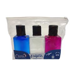 Kit Viagem Santa Clara Luxo C/3pcs