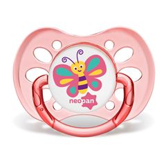 Chupeta Neopan Decorada Universal Tam.1 Rosa