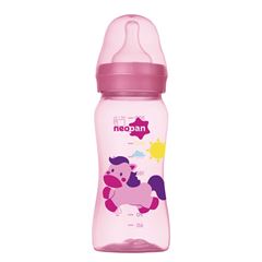 Mamadeira Neopan Decorada Convencional Rosa 300ml