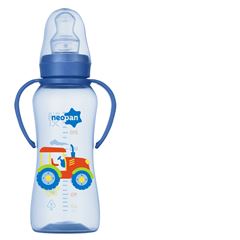 Mamadeira Neopan Criativa Ortodôntica C/Alça Azul 250ml