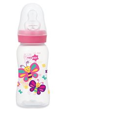 Mamadeira Neopan Decorada Ortodôntica Tam.1 Rosa 140ml