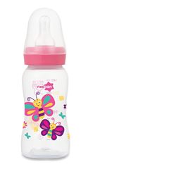 Mamadeira Neopan Decorada Convencional Rosa 140ml