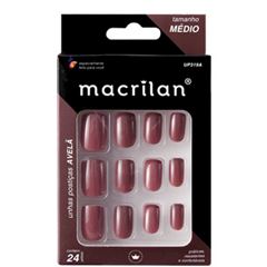 Unhas Postiças Up319A Tamanho Médio Macrilan Cor Avelã