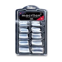 UNHAS TIPS MACRILAN QUADRADA TRANSP C/10