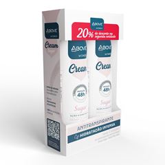 Desodorante Above Aerosol Cream Sugar Women 150ml Pack C/2un