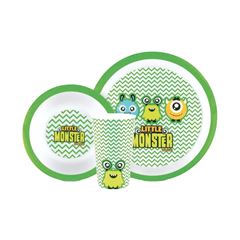 Kit Alimentac?o Pimpolho C/3pcs Verde/Monstrinhos