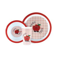 Kit Alimentac?o Pimpolho C/3pcs Vermelho/Mac?