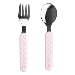Kit Talher Infantil Pimpolho Inox Rosa