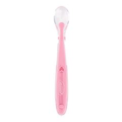Colher Pimpolho Silicone Curva Rosa