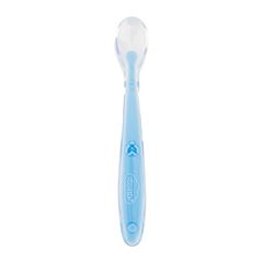 Colher Pimpolho Silicone Curva Azul