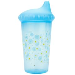Copo Pimpolho Bico Rigido Feminino 300ml Azul/Floral