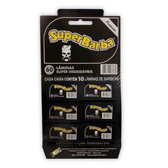Lâmina De Barbear Super Barba Premium Black