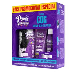 Pack Soul Power Creme+Óleo+Gelatina Fitagem Texturizações Med