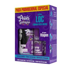 Pack Soul Power Creme+Óleo+Spray Fitagem Texturizações Med