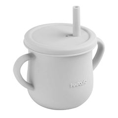 Copo Pimpolho C/Canudo Unissex Cinza 150ml