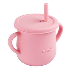 Copo Pimpolho C/Canudo Feminino Rosa 150ml