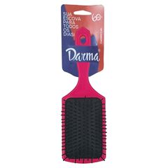 Escova Darma Retangular M Novita Rosa Black