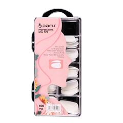 Unhas Posticas Dafu Tips Leitosa DF-UP100-N37