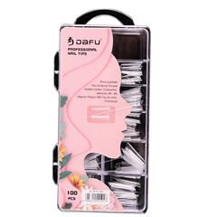 Unhas Posticas Dafu Tips Transparente DF-UP100-N41