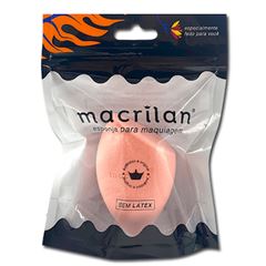 Esponja Ep10 Gota Chanfrada Para Maquiagem Macrilan Salmão