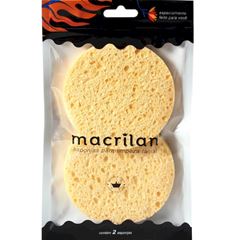 Kit Ep11 Com 2 Esponjas Para Limpeza Facial Macrilan