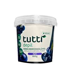 Cera Depilatória Tutti Depil Hidrossolúvel Açaí 600g